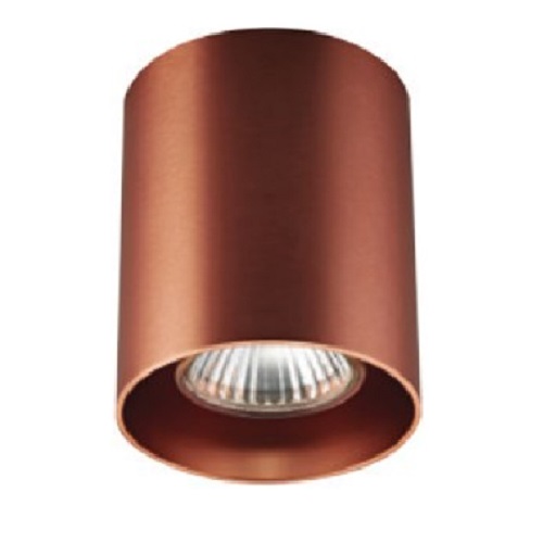 Σποτ οροφής κύλινδρος GU10 χάλκινο VK/03084CE/COP